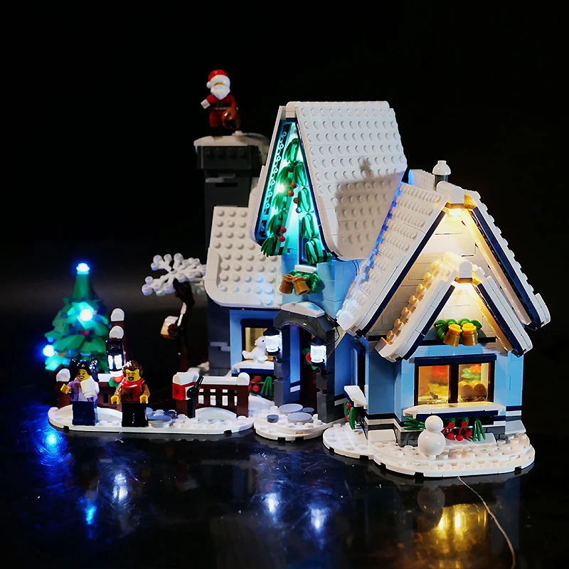 DIY RC LED Light Kit For LEGO 10293 Santa\'s Visit   (Only LED Light,Without Blocks Model)