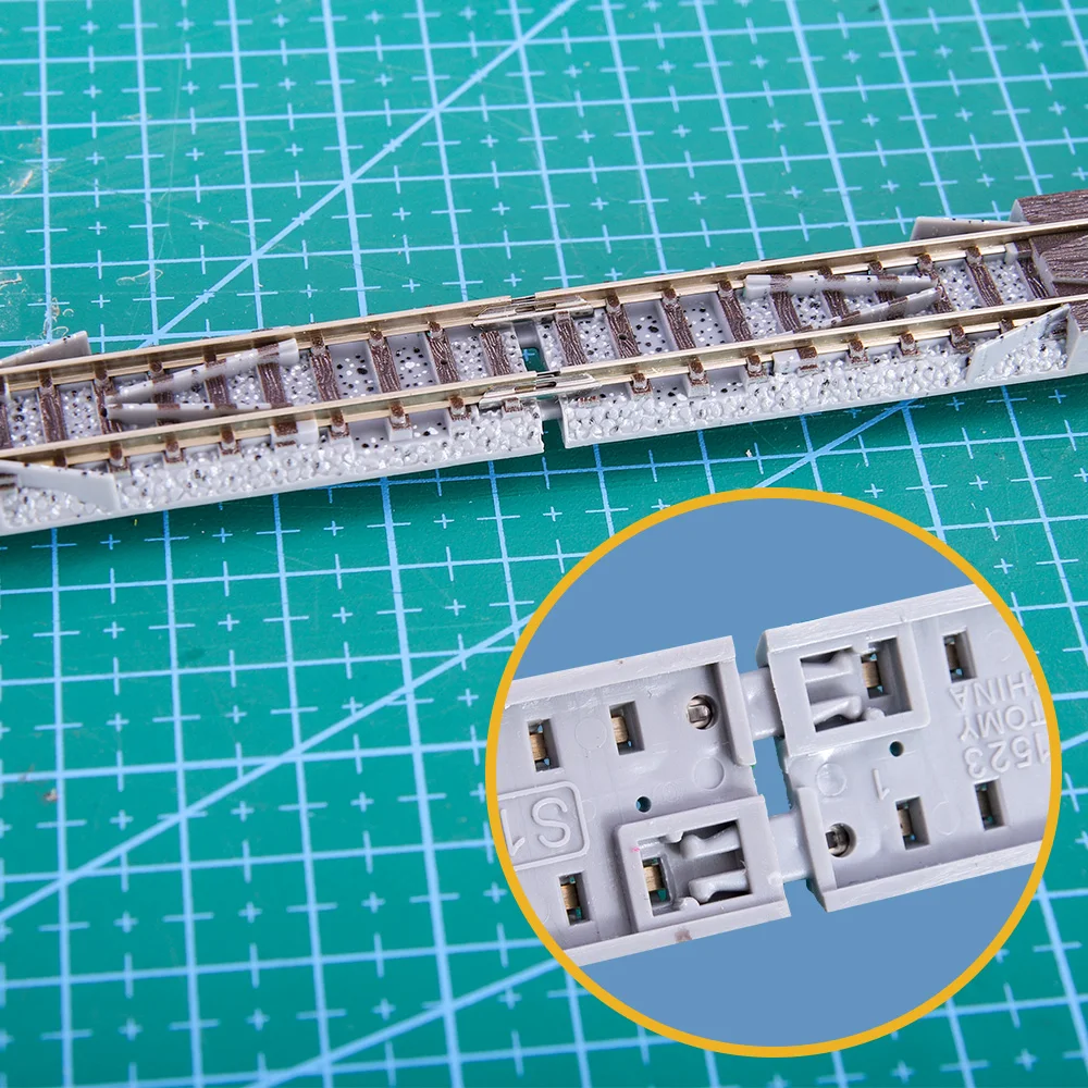 N scale 1:160 Railway Train Track with Pedal Model S140-RE Simulation-rail Toy Railroad Accessories for Diorama 1Piece