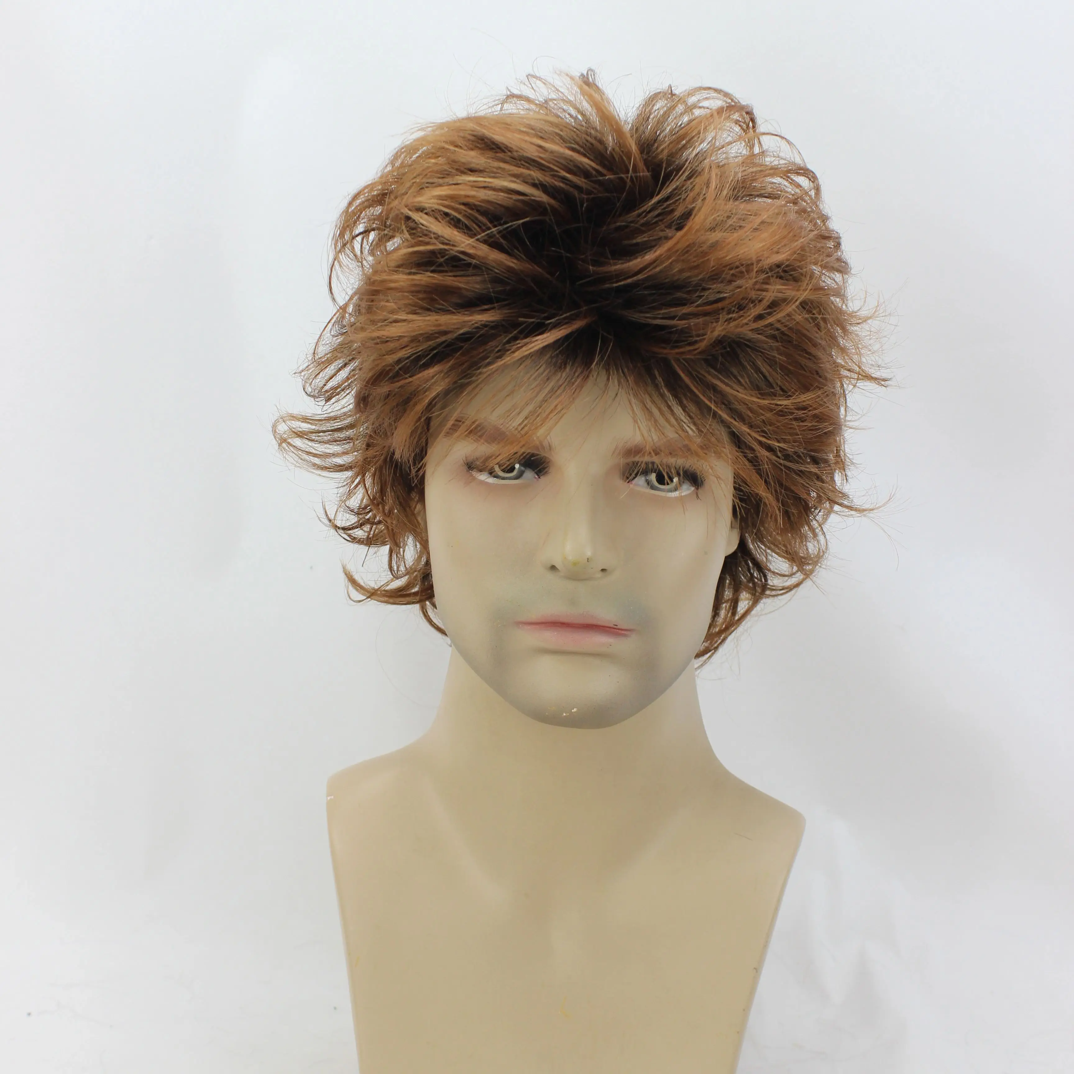 fashiomag-short-layered-rooted-auburn-mix-synthetic-hair-wigs-women-soft-natural-daily-use