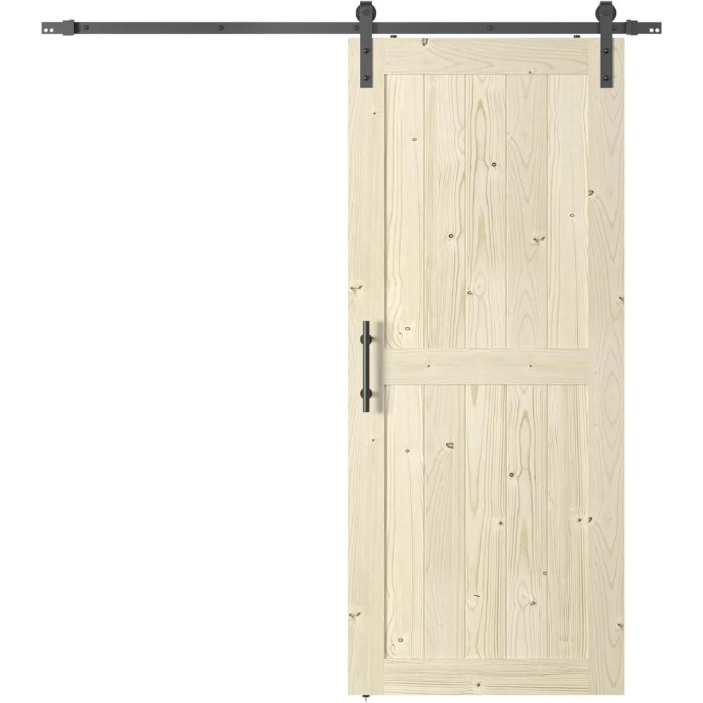 

Coast Sequoia 30in./32in./36in./42in. x 84in. K Series Knotty Wood Sliding Barn Door with Hardware Kit (Unfinished, 36in. x 84in