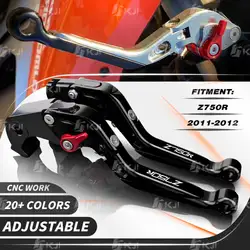 Para Kawasaki Z750R Z750 R 2011-2012 Manete Freio e Manete Embreagem Articulado Extensível Kit Manetes de Travão e Embraiagem