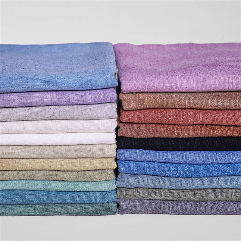 

Окрашенная в траве льняная хлопчатобумажная ткань в этническом стиле, потертый ремесленный материал для шитья ручной работы, брюки ханьфу, одежда, оптовая продажа, дизайнер