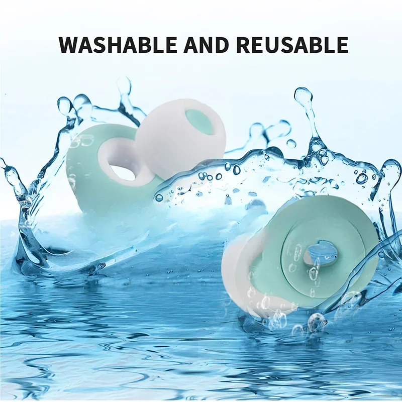 Silicone Earplug Sleep Noise Ear Plug Canceling Noise Reduction Soundproof Anti Soft Slow Rebound Protection Ears Foam