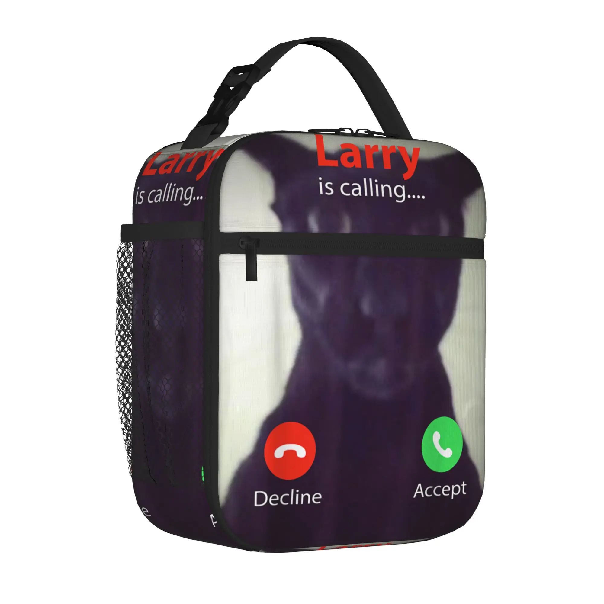 

Термосумка для обедов Insulated Lunch Bag Funny Evil Larry Cat Dank Brainrot Meme, стильный термоконтейнер для еды в офисе