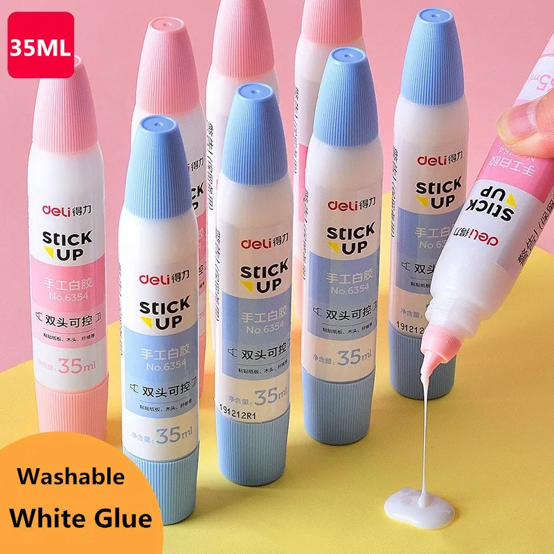 35ml Safe Non-toxi Liquid White Glue Children Handmade Paper Crafts Adhesive Tool Student Stationery School Office Supply