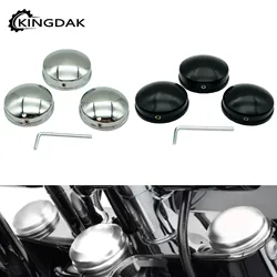 Motorcycle Upper Fork Stem Cap Covers Fit For Harley Dyna Fat Bob Low Rider Super Glide 2006-2017 Sportster XL Softail