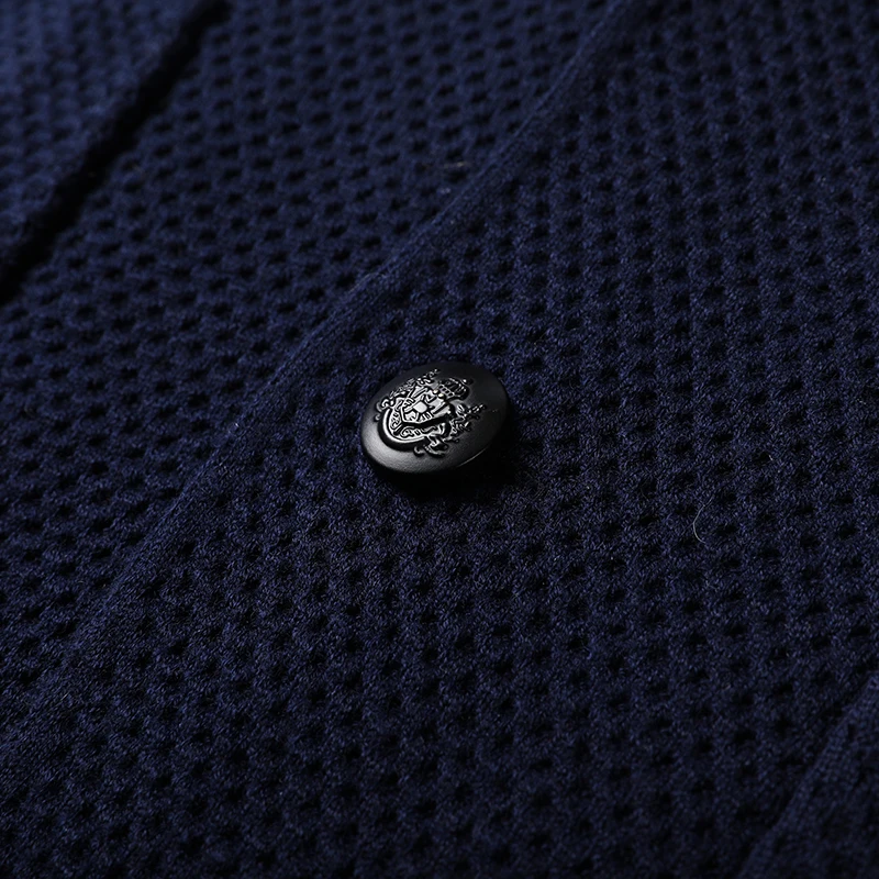 Top Grade Wool 5% New Brand Fashion Knit Korean Style Cardigan Men Slim Fit Solid Sweater Casual Coats Jacket Mens Clothes 2023
