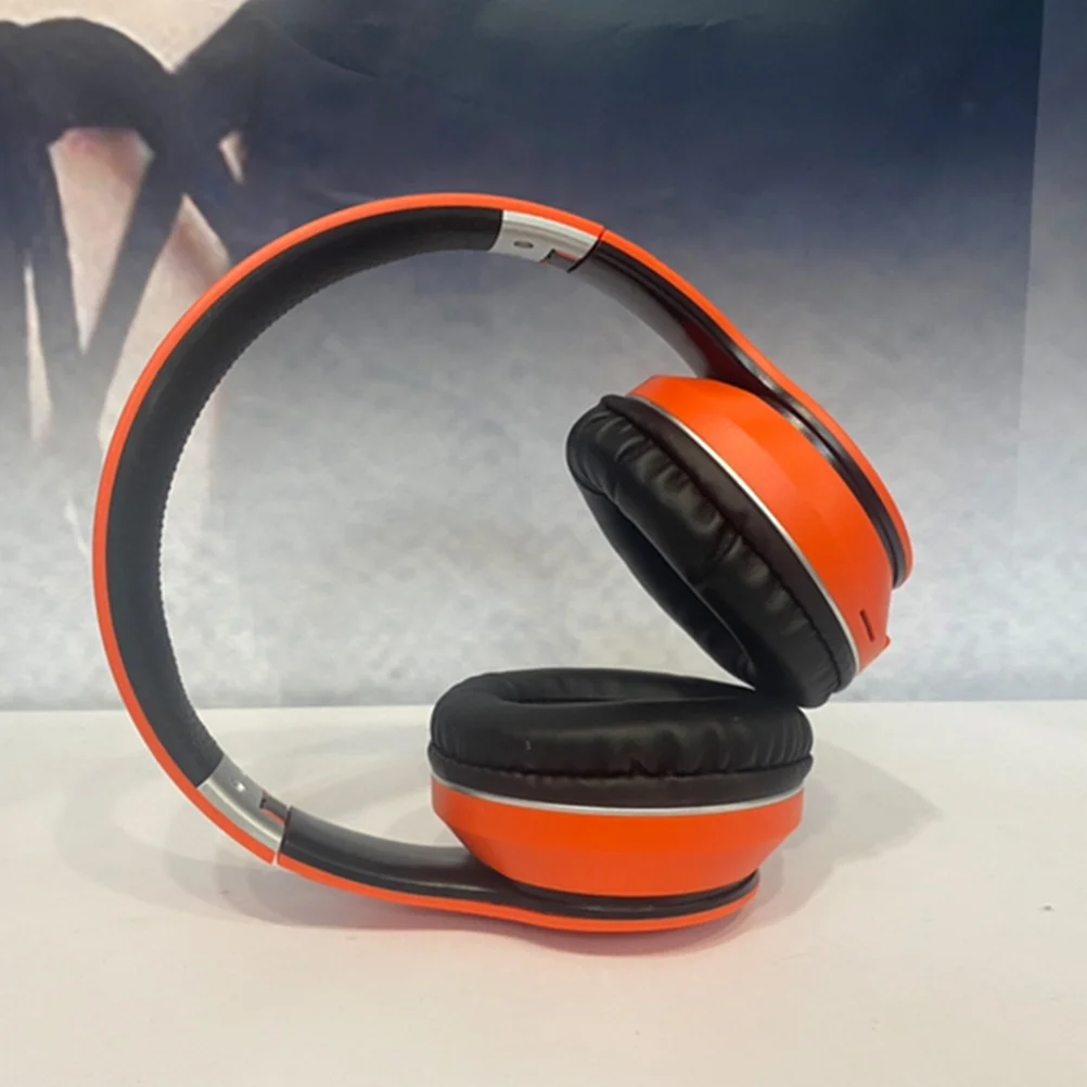 

Wireless Headset Over Ear Foldable Stereo Headphone Dual Device Connection For Office Gaming Pc Cellphone Portable Audio Device