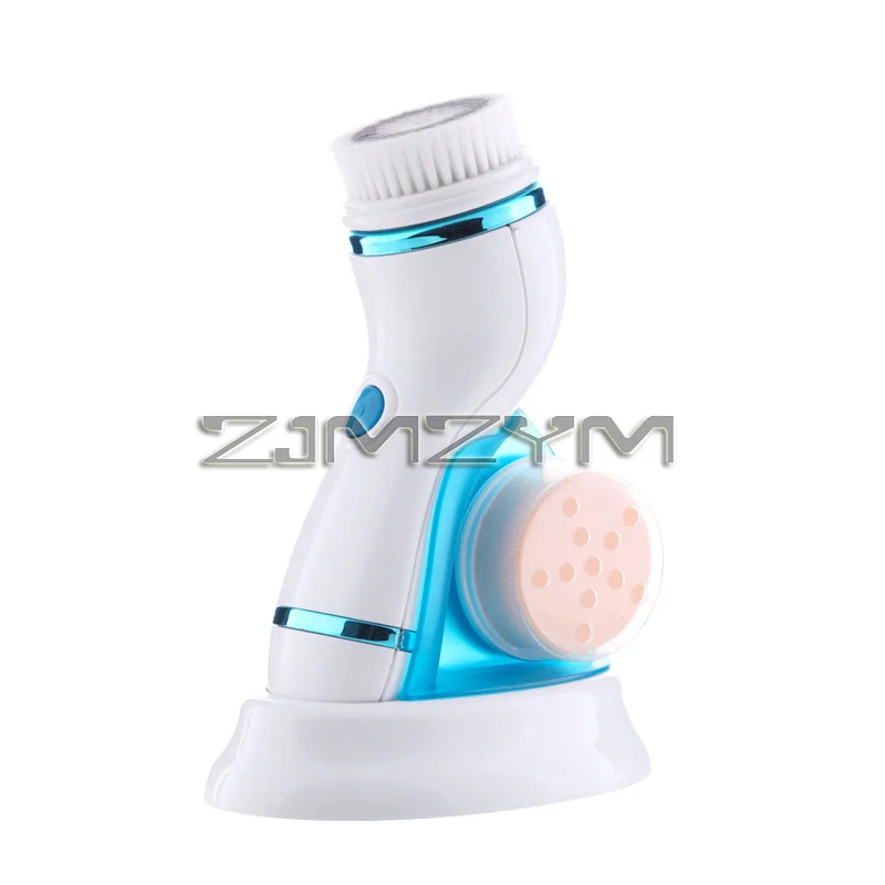 

4 in 1 Electric Facial Cleanser Skin Pore Cleaner Face Massager Cleaning Machine Cleansing Beauty Brush Tool