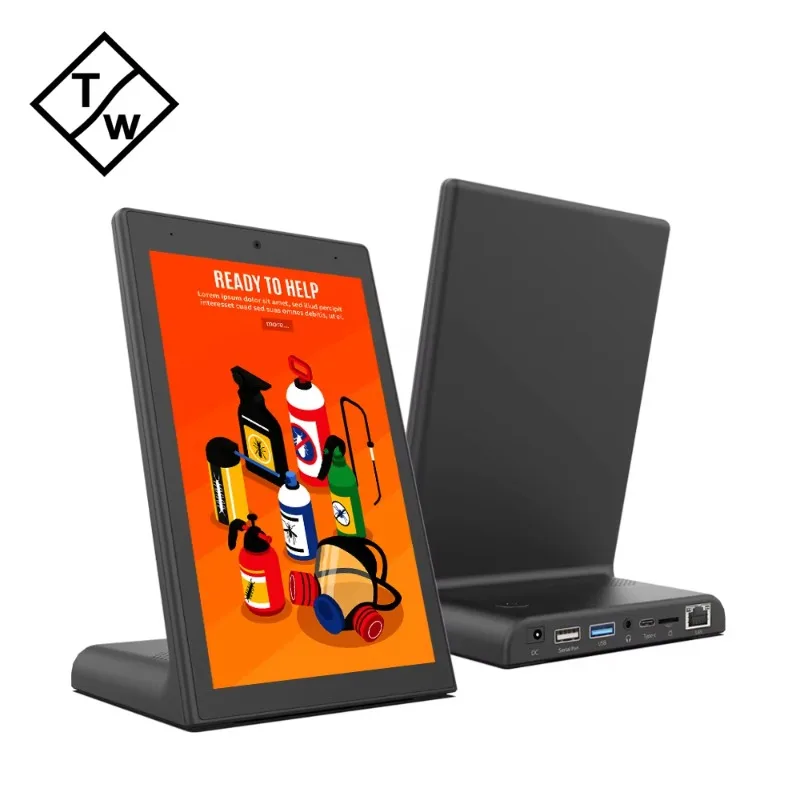 

8-дюймовый настольный планшет Android 11 с Wi-Fi, сенсорным экраном, камерой, USB-интерфейсом, 2 ГБ памяти, процессором RK3568, ЖК-панелью, для рекламы и образования, AIO
