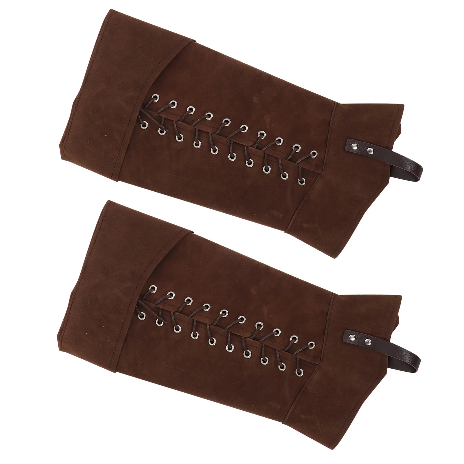 1Pair Brown Steampunk Boot Covers Men Medieval Renaissance Costume Shoe Gaiters for Cosplay Historical Reenactments Halloween