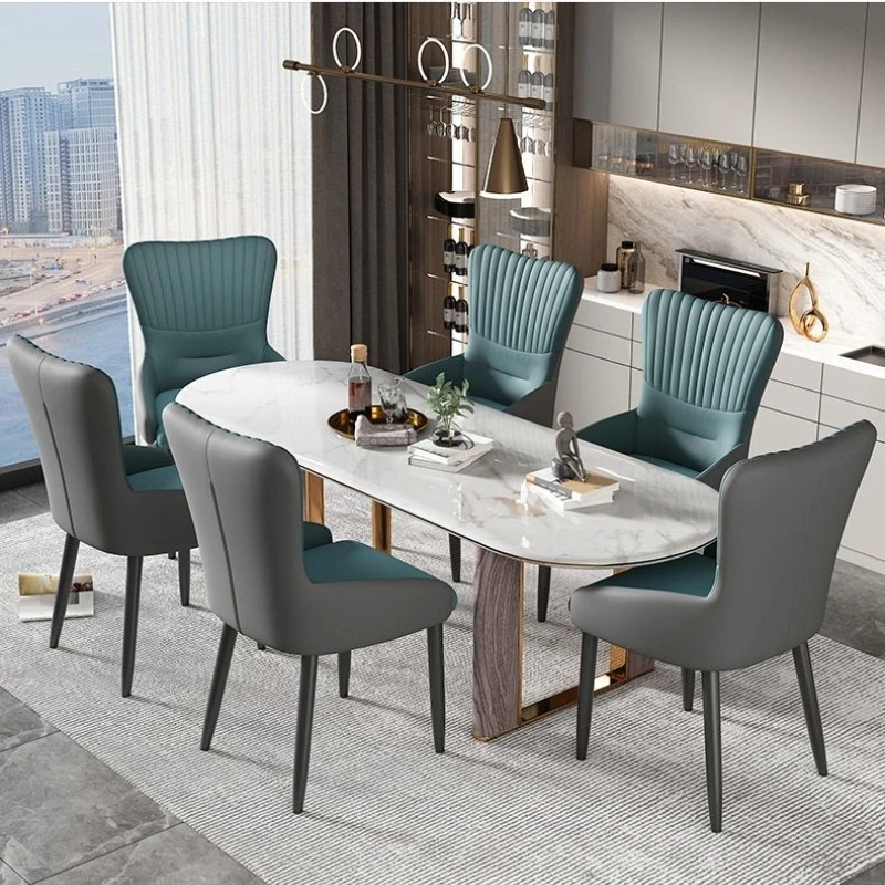 Luxury High-end Dining Chairs Modern Minimalist Italian Coffee Shops Durable Nordic Hotel Backrests Stools Living Room Chair Ins