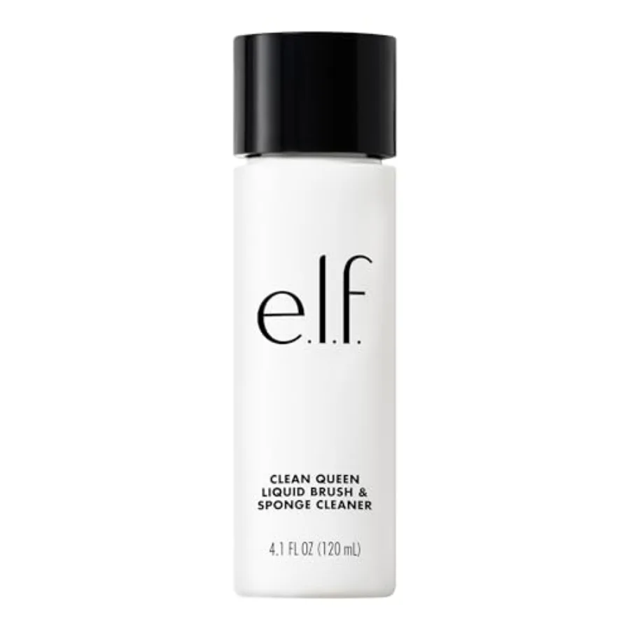 

Clean Queen Liquid Brush and Sponge Cleaner, Gentle Foaming Cleaner For Removing Leftover Makeup, Dirt and Grime, Vegan and Cru