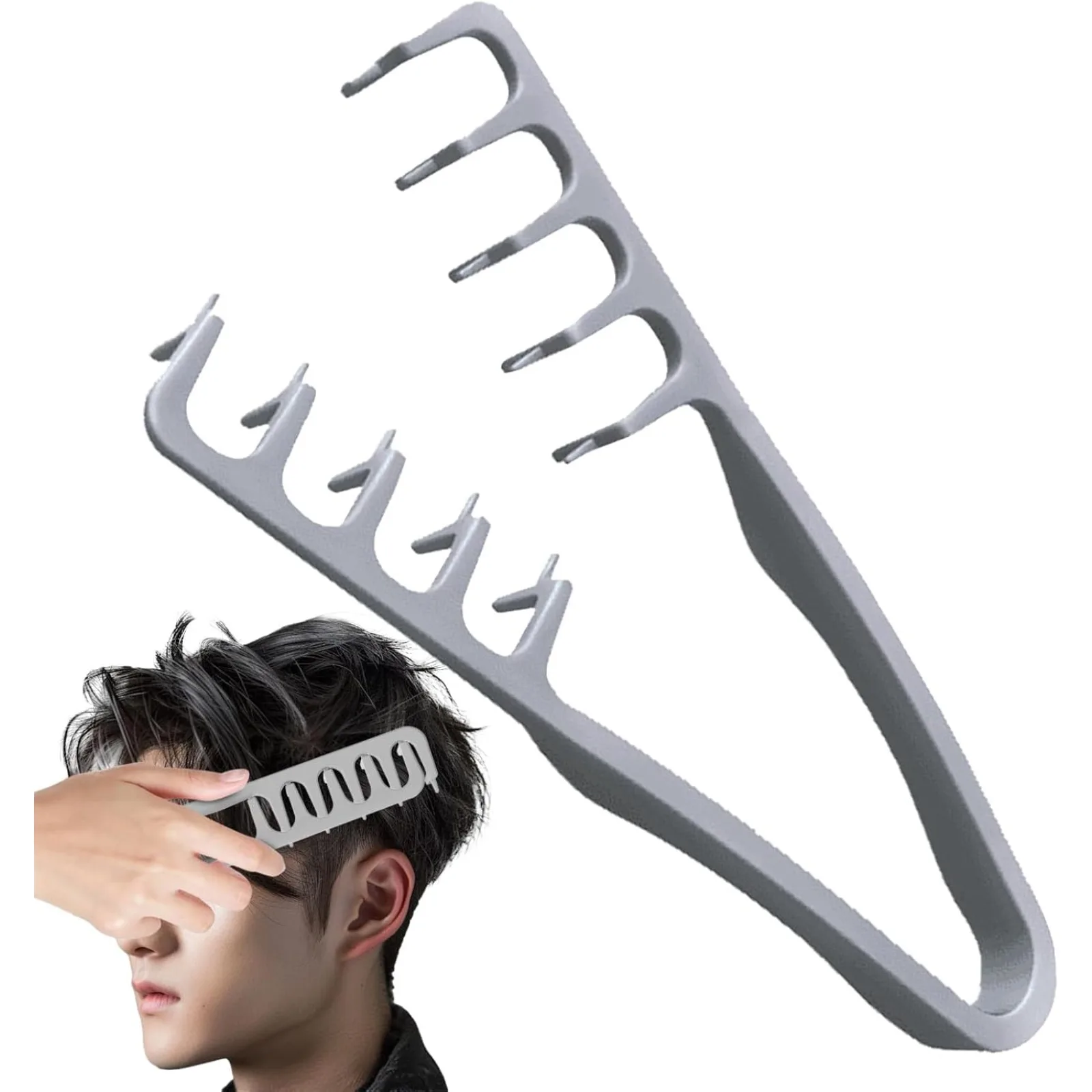 

Texture Comb, ABS Volumizing Wide-Tooth Hair Styling Comb, Men's Fluffy Texture Tool Apparatus Maximum Lift Roots Volume Tool