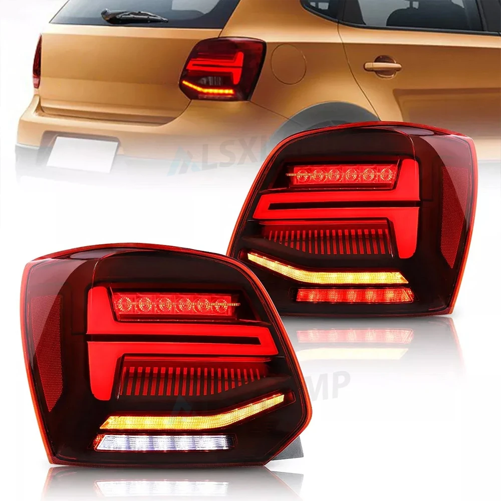 

LED Taillight For VW Volkswagen Polo 2011 2012 2013 2014 2015 2016 2017 2018 Tail Lights Assembly Rear Brake Lamps Car Accessory