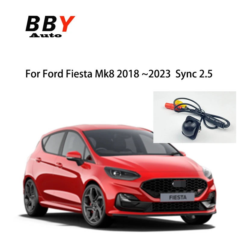 Car Rear View Camera For Ford Fiesta Mk8 2018 ~2023  Sync 2.5  Reversing Camera with Adapter Harness to Orignal Display