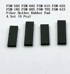 Almofadas de borracha para Fusion Splice, Clamp Pad, FSM-50S, FSM-60S, FSM-80S, FMS-17S, FSM-62S, FSM-18S, FSM-70S,