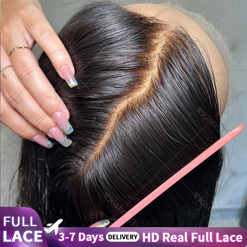 

Upgraded 100% Real Full HD Lace Frontal Wigs Bone Straight Human Hair Wigs Pre Plucked Natural Scalp Brazilian Hair For Women