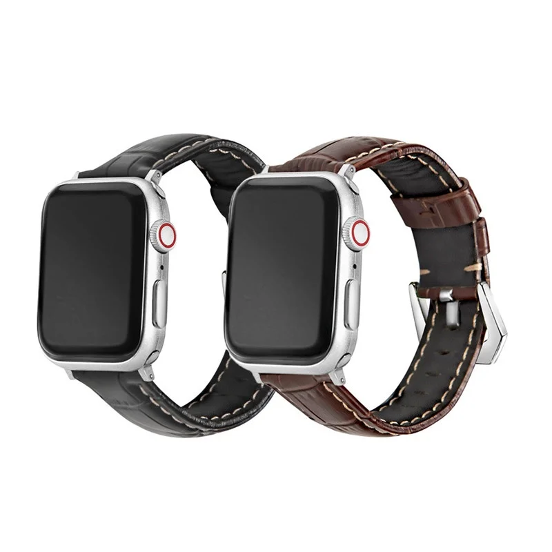 Fashion Panerai Design Genuine Leather Strap for Apple Watch Series 7/se/6/5/4/3/2/1 (41mm 45mm 44mm 40mm 42mm 38mm)