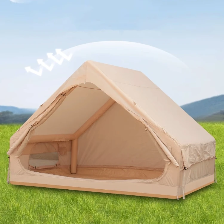 

Customized Outdoor Easy-setup Waterproof Oxford Air Inflatable Cabin Camping Tent