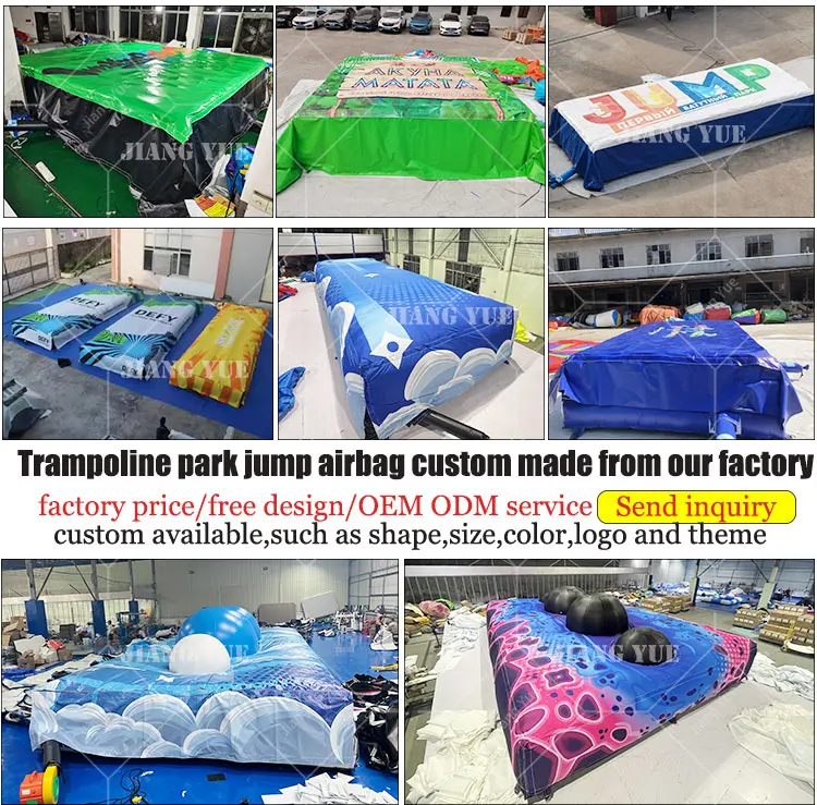 

Custom Bouncing Sports Games Jumping Ski Landing Super Safty Free Fall Inflatable Stunt Mat