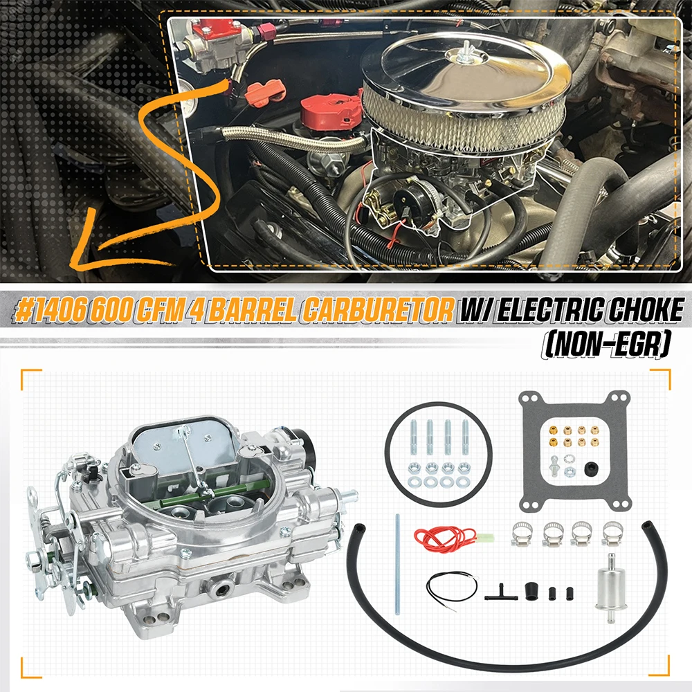 1406 Carburetor Replace Parts High Quality Cbrt-1406 for Performer 600 CFM Square Bore 4 Barrel with Electric Choke