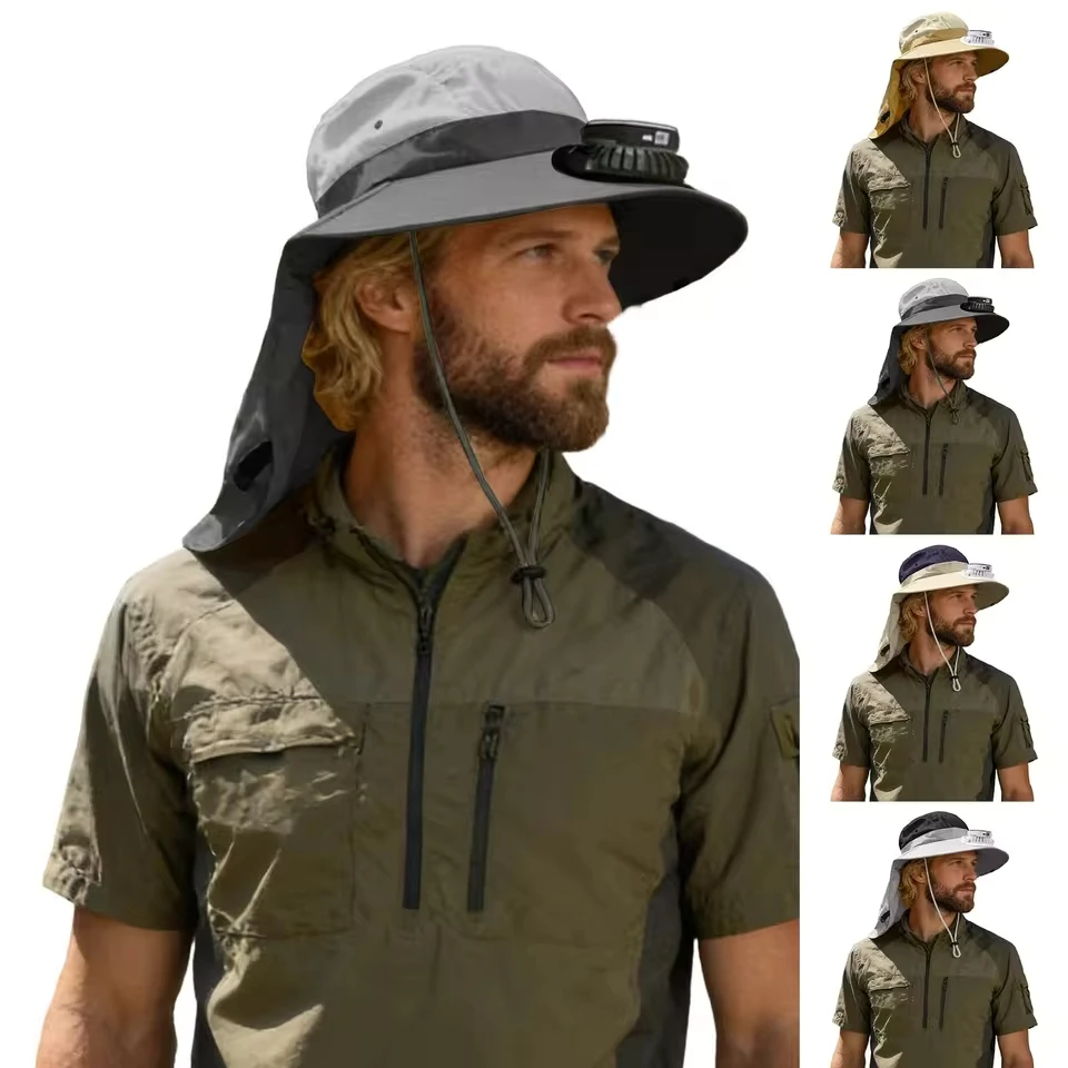 

Visor Hats Solar Sonnenhut Mit Integriertem Ventilator Upf 50+ Breiter Krempe Outdoor FüR Gartenarbeit Am Strand Real Hat
