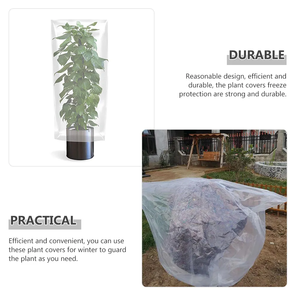 

2Pcs Winter Plant Covers Freeze Protection Small Tree Wrap Plant Frost Protection Covers for Roses Potted Trees Outdoor Use