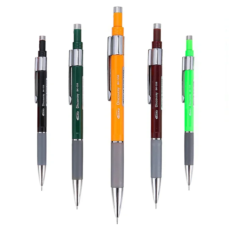 6 Colors 0.5 0.7mm Creative Automatic Pencil Set with HB Lead School Office Sketching Painting Writing Stationery Supplies