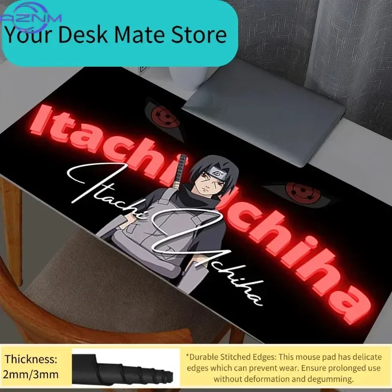 Naruto Itachi Uchiha Mouse Pad Gaming Large Dywan Gamer Keyboard Desk Mat Table Carpet Mousepad XXL  Computer Mouse Pads