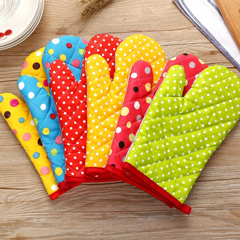 Household Thickened Microwave Oven Oven Insulated Gloves Creative Kitchen Non-Slip Heat-Resistant Anti-Scald Baking Gloves