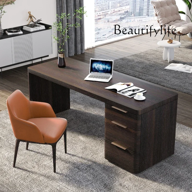 

Nordic computer office desk designer simple modern writing desk Italian minimalist home study