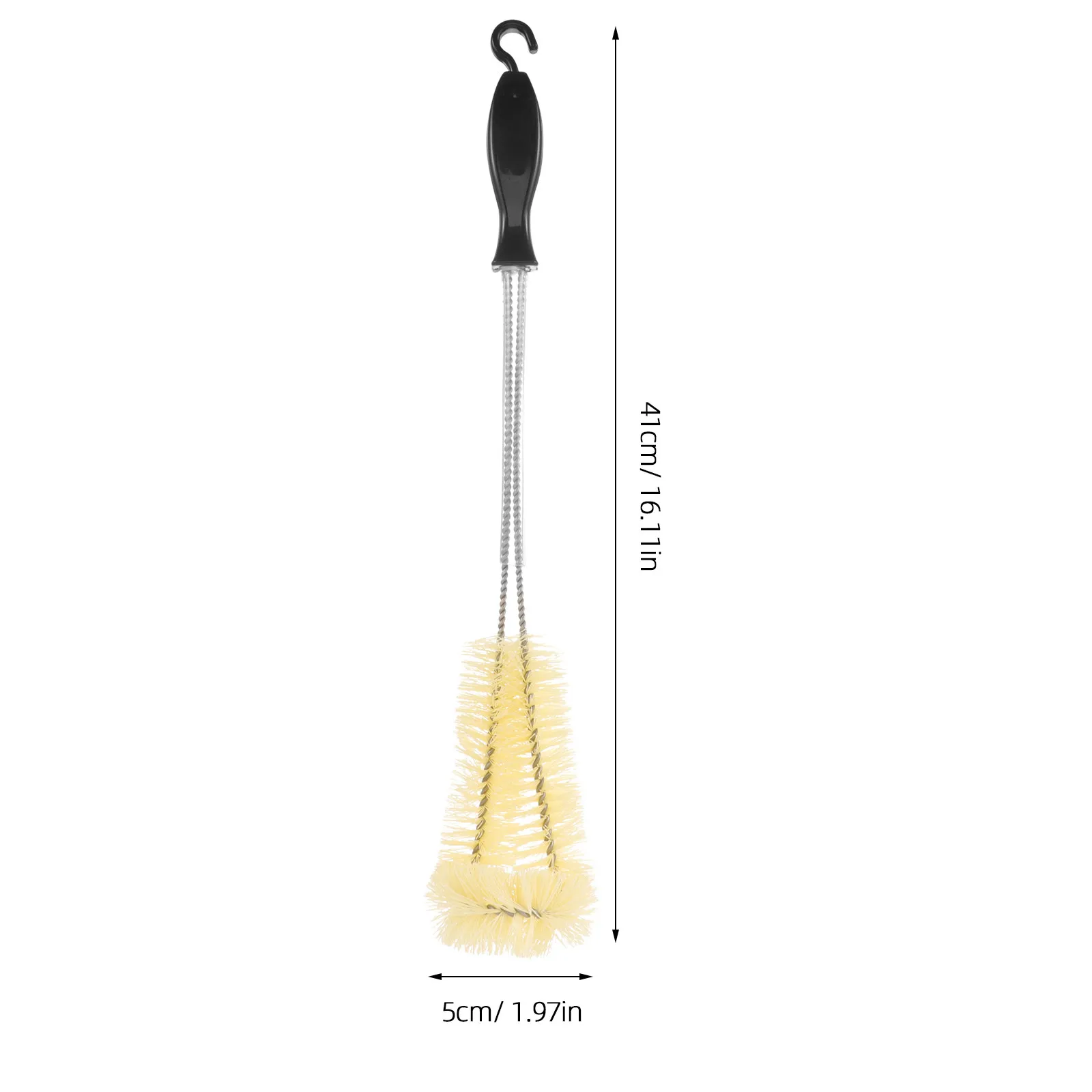 Long Handle Bottle Cleaning Brush Stiff Bristles for Narrow Neck Bottles Carboys Kettles and Water Bottles