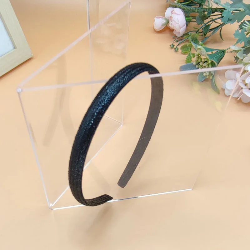 New Shiny metal color ribbon covering Cute Sweet Love  Headband Hairbands for Child Girl Clamp Hair Accessorie Headwear