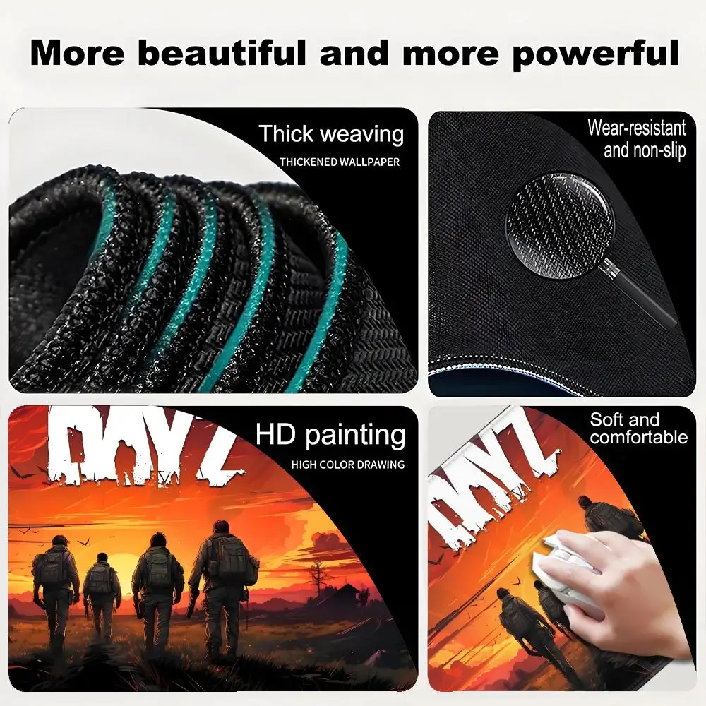 DayZ Gaming Mouse Pad Large Mouse Pad PC Gamer Computer Mouse Mat Big Mousepad XXL Silicone Carpet Keyboard Desk Mat Mause Pad
