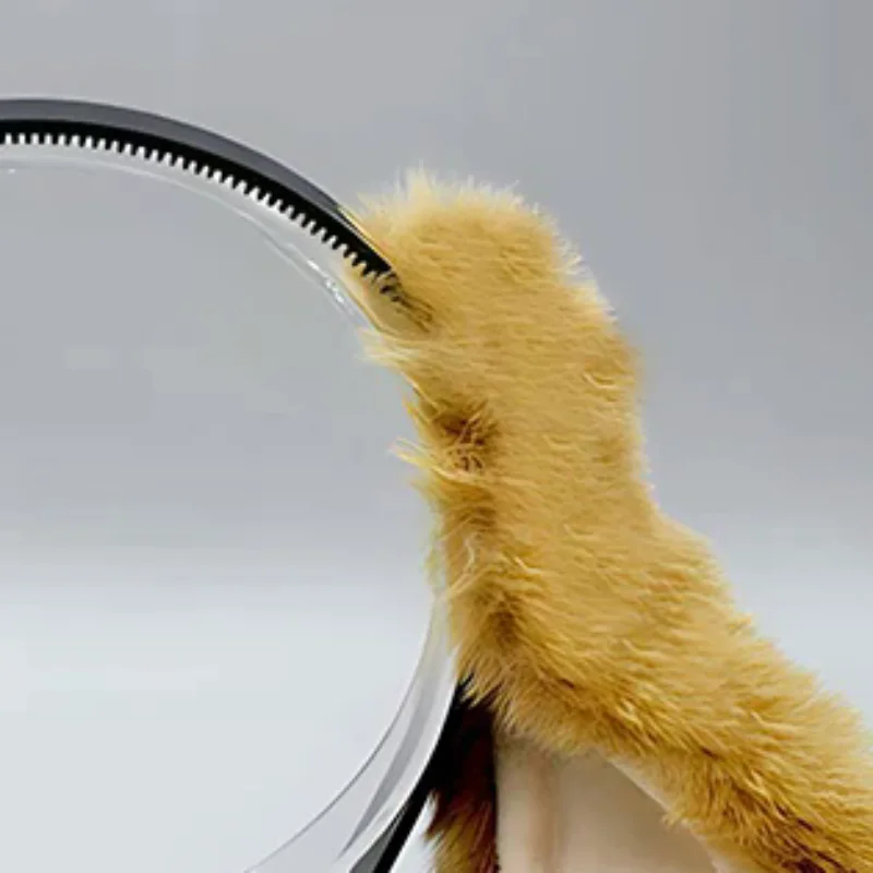 

Cute Bunny Ears Headband Plush Rabbit Hair Hoop Headwear Cosplay Costume Hair Accessories For Adults Party