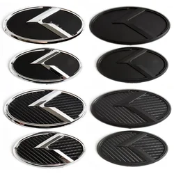 1pcs x 3D ABS K Logo Car Front Hood Rear Trunk Logo Emblem Badge Stickers for Kia Sportage Sorento Optima Forte Rio Stinger K5