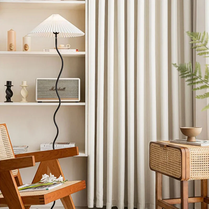 

Bedroom Thickened Soundproof Curtain Large Area Balcony Blackout Drapes Floor-to-ceiling Window Curtains Home Living Room Drape