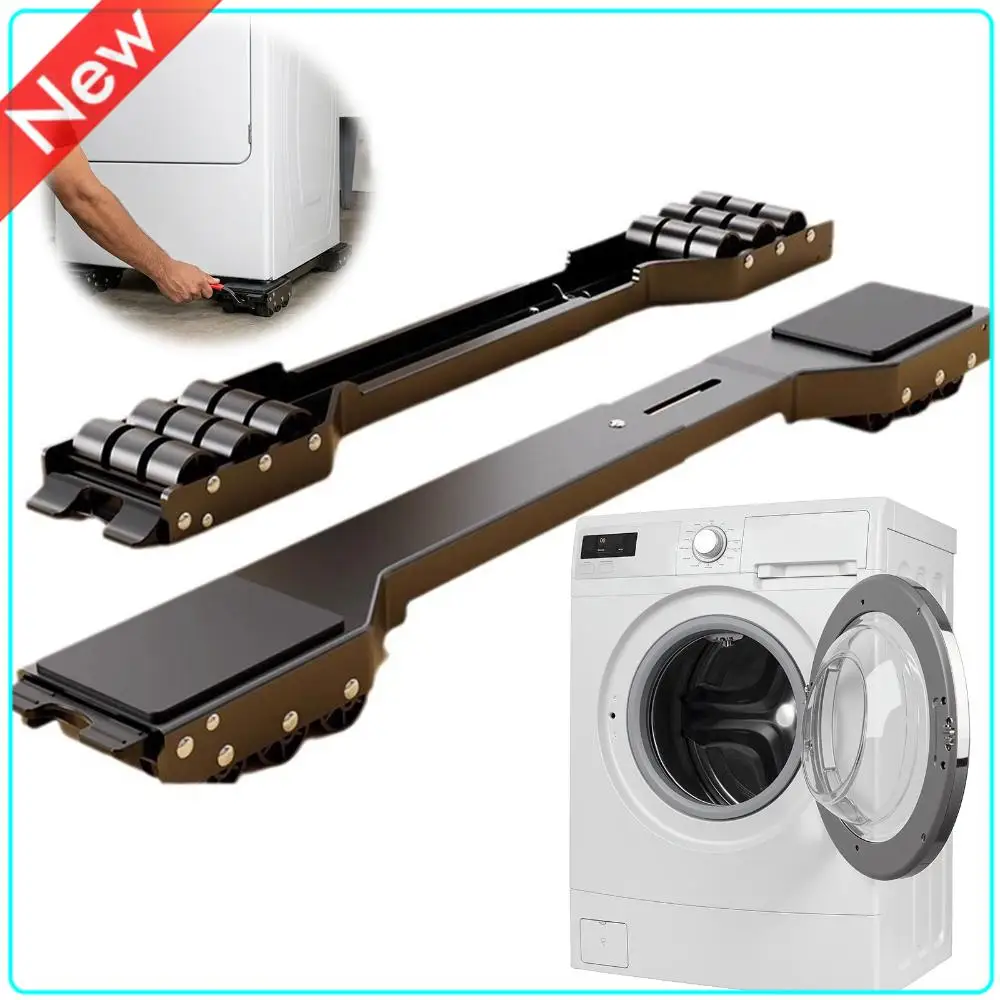 2 Pack Reusable Appliance Furniture Mover with Wheels 21-28in Adjustable 700Lbs Load Capacity for Refrigerators Dishwashers