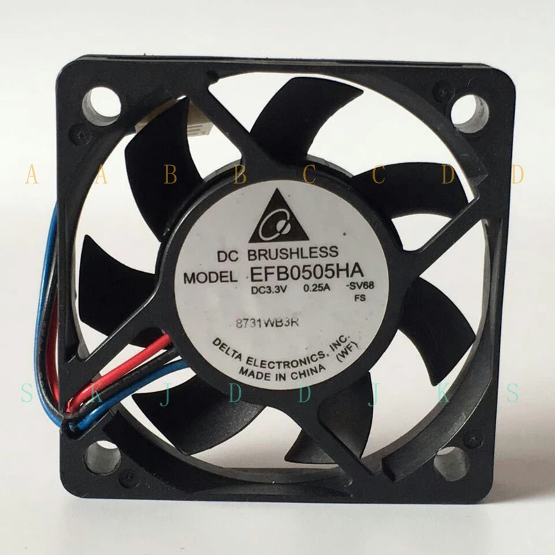 

M New Delta EFB0505HA 3.3V 0.25A 5cm 3-Wire Cooling Fan