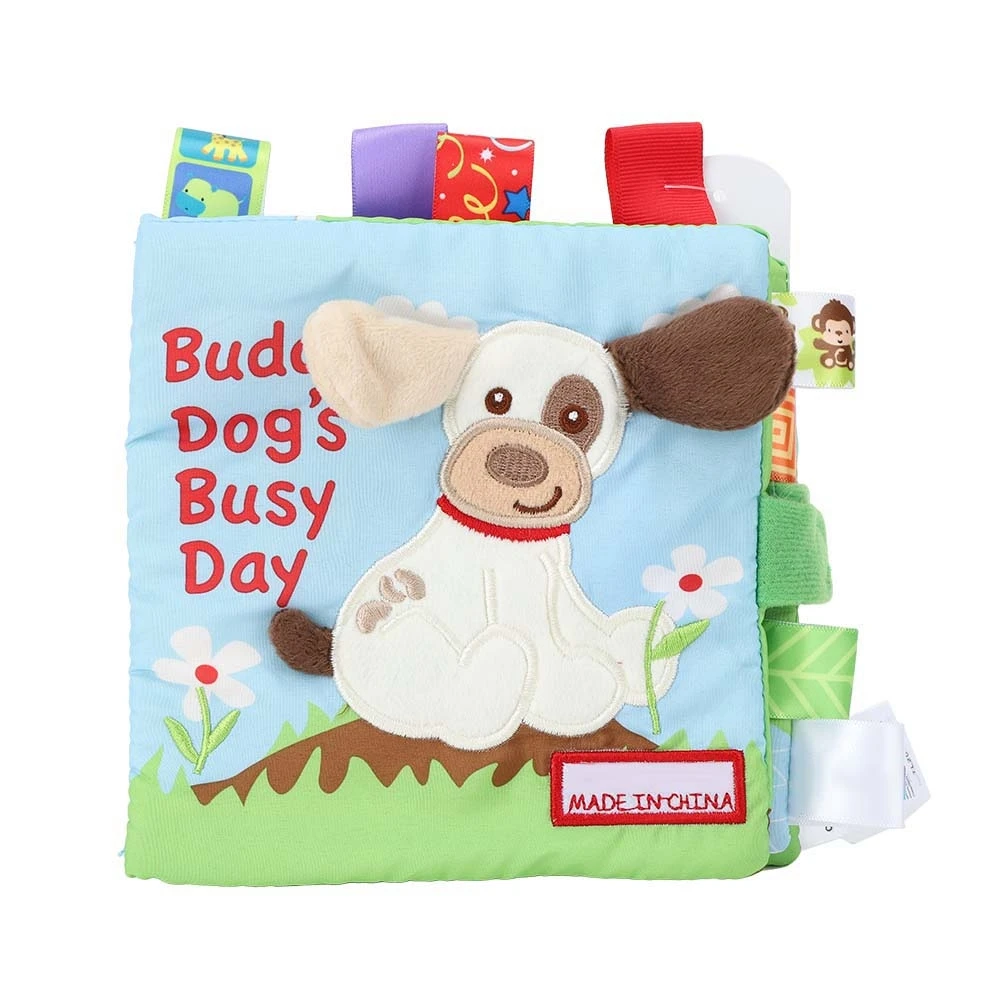

Infant Cloth Book Cute Animal Learning Rattle Wear Resistant Educational ToyType A/B/C/D