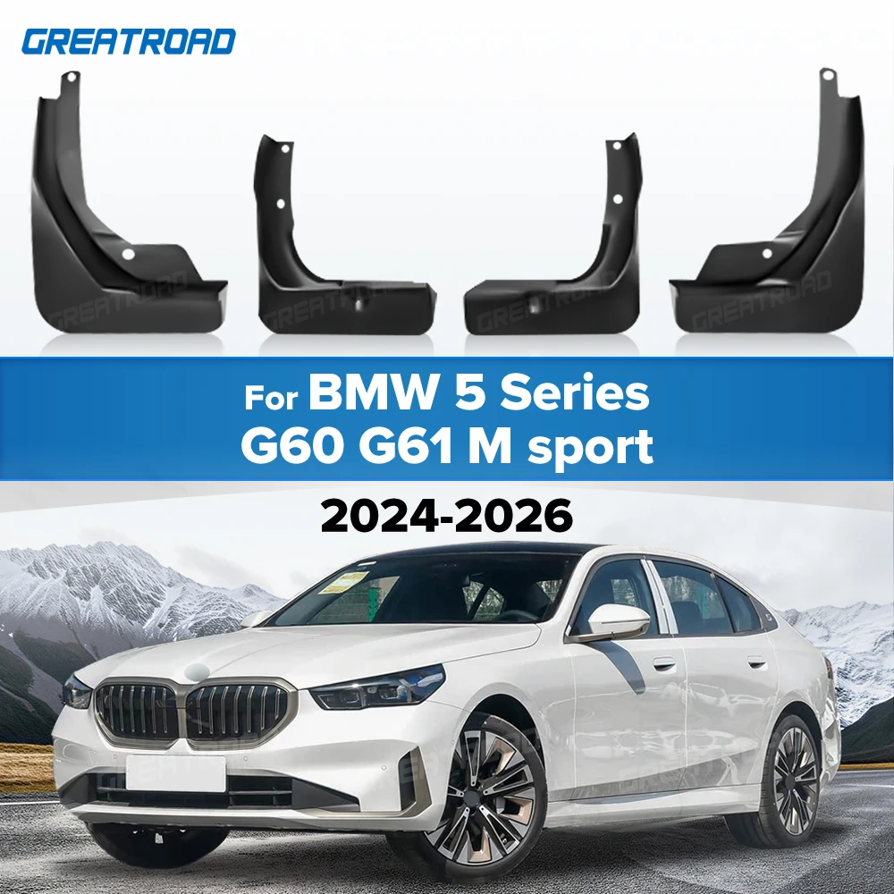 For BMW 5 Series G60 G61 M sport 2024-2026 Fender Mudflaps Splash Guards Mudguards Mud Flaps car Accessories