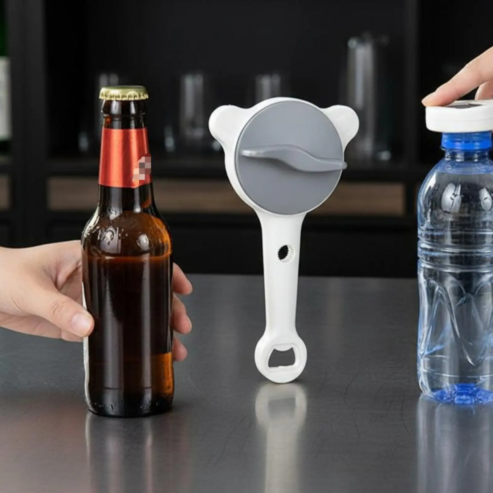Labor-Saving Lid Grasper Multi-Functional Adjustable Jar Opener Multifunction Can Opener Long-Lasting Kitchen Utensil
