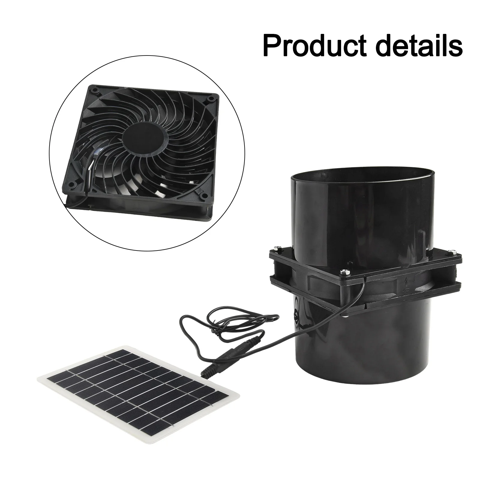 Fan Solar Panel W Electricity Consumption Energy Saving Design Installation Optimal Air Circulation Package Content Solar Energy