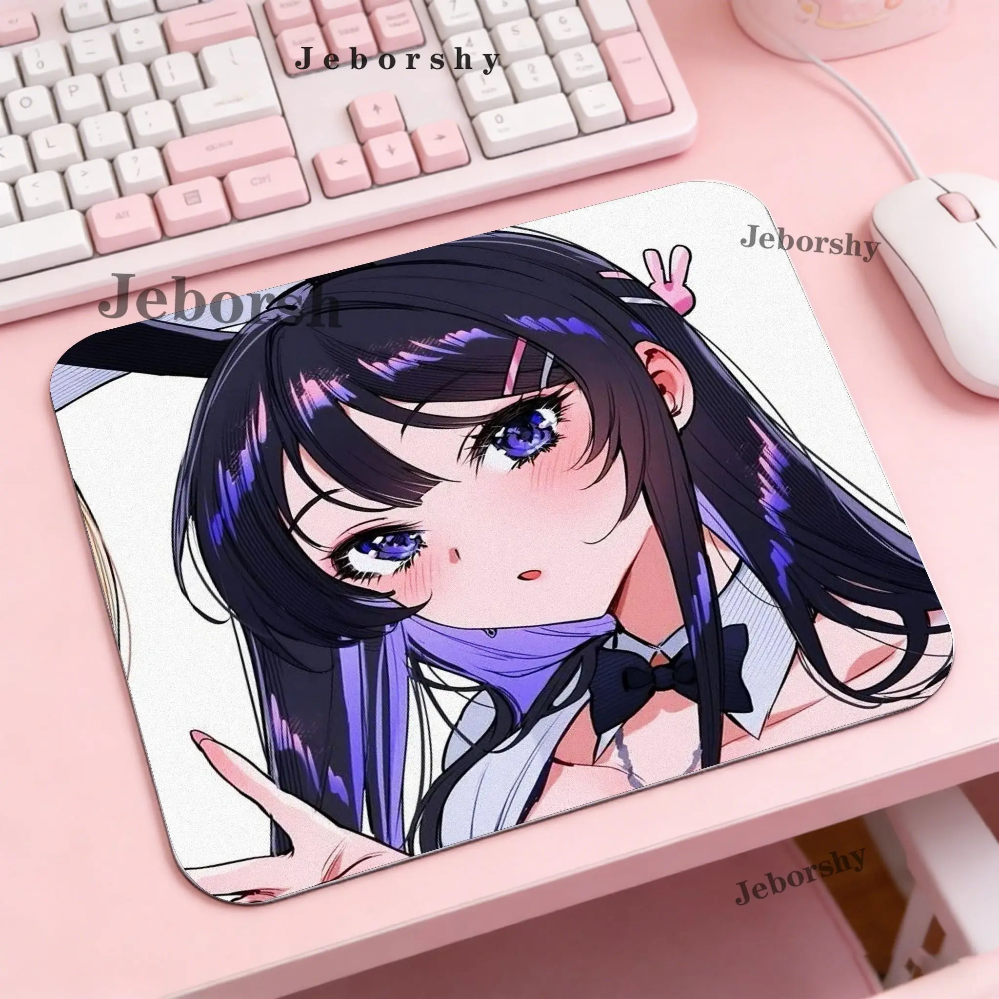 Bunny Girl Sakurajima Mai Mouse Pad Gaming Accessories Keyboard Desk Mat Computer PC Gamer Cabinet Carpet small Mousepad Rug