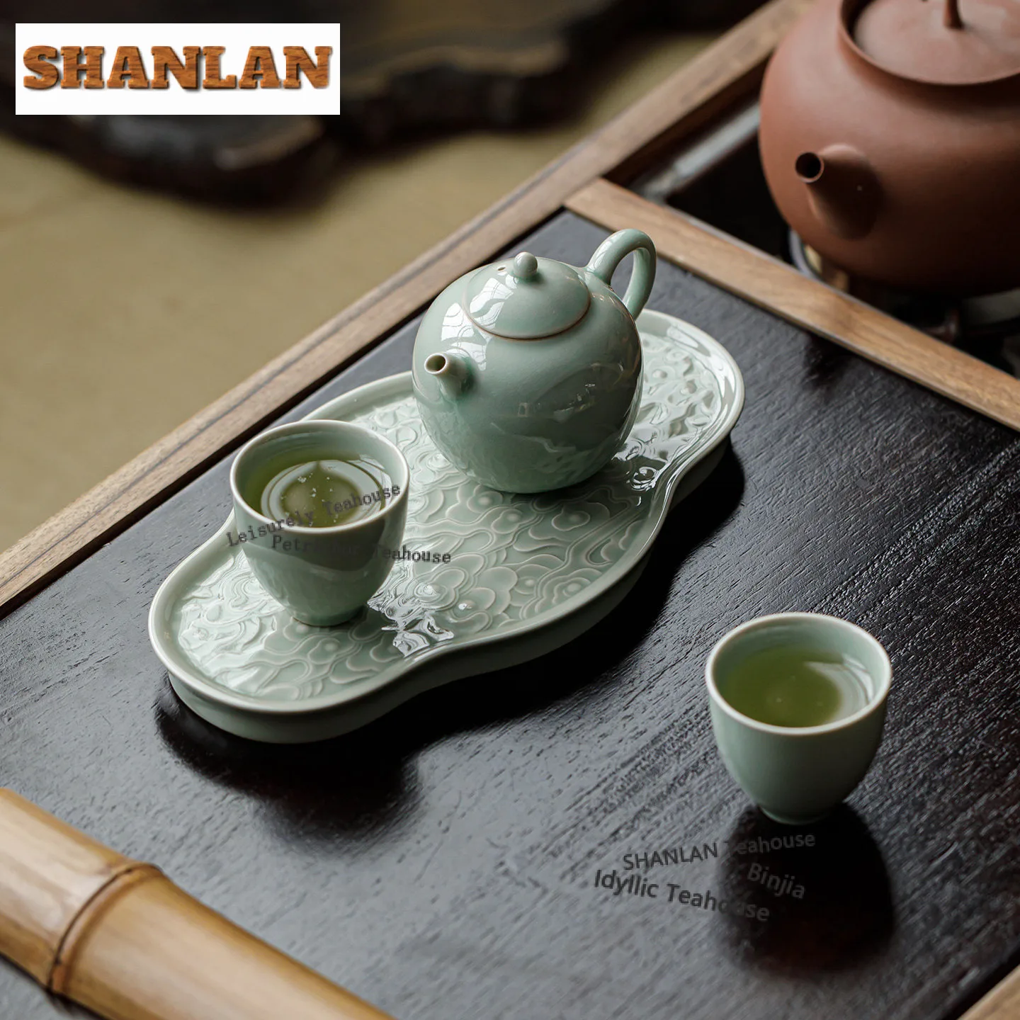 Banana Moonlight Crabapple Cloud Patterns Tea Tray Dried Fruit Plate Coffee Storage Board Teapot Trivets Dishes For Serving Tea