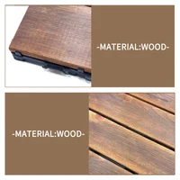 30Pcs Decoration Of Household Splicing Solid Wood Flooring, Terrace, Courtyard, Outdoor Ground, Balcony Renovation 6