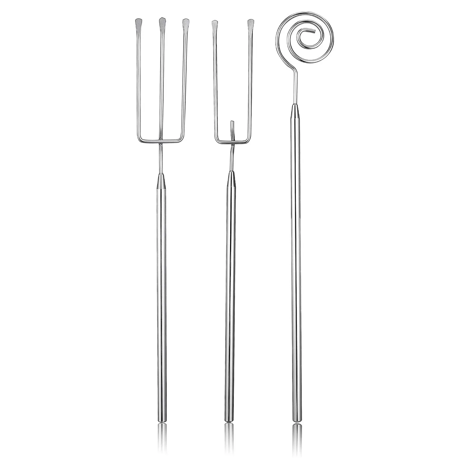 

1Set Metal Fondue Forks Heat Resistant Reusable Dipping Sticks for Chocolate Truffles Pralines Cheese Vegetables Kitchen Gadgets