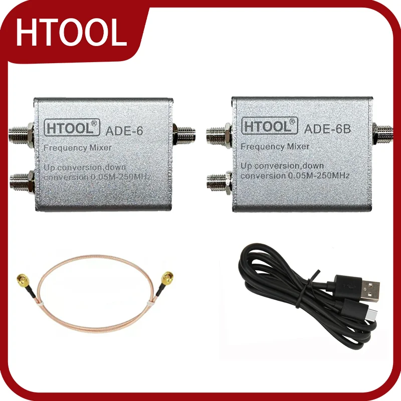 HTOOL 0.05M-250MHz ADE-6B Active Hybrid Inverter ADE-6 Passive Hybrid Inverter Up Conversion Down Conversion Mixer RF