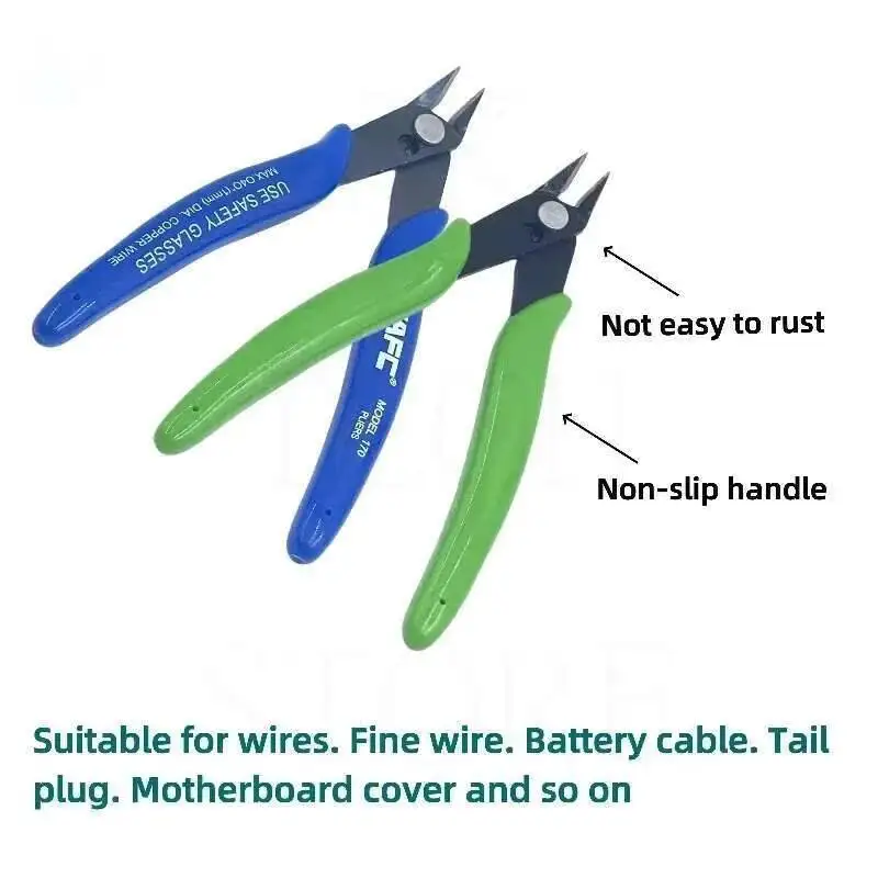 5 بوصة سلك كابل القاطع متعددة الوظائف الكهربائية كماشة القطع الصغيرة الجانب القصاصات فلوش كماشة قطري كماشة القطع أداة